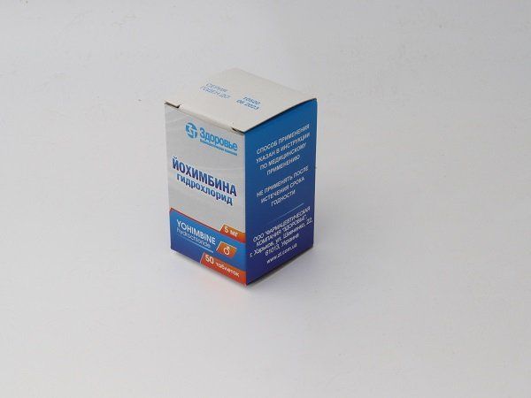 Йохимбин гидрохлорид таблетки 5мг 50шт пиридоксина гидрохлорид таблетки 10мг озон 50шт