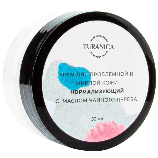Turanica крем для проблемной и жирной кожи нормализующий с маслом чайного дерева 50 мл фото №3