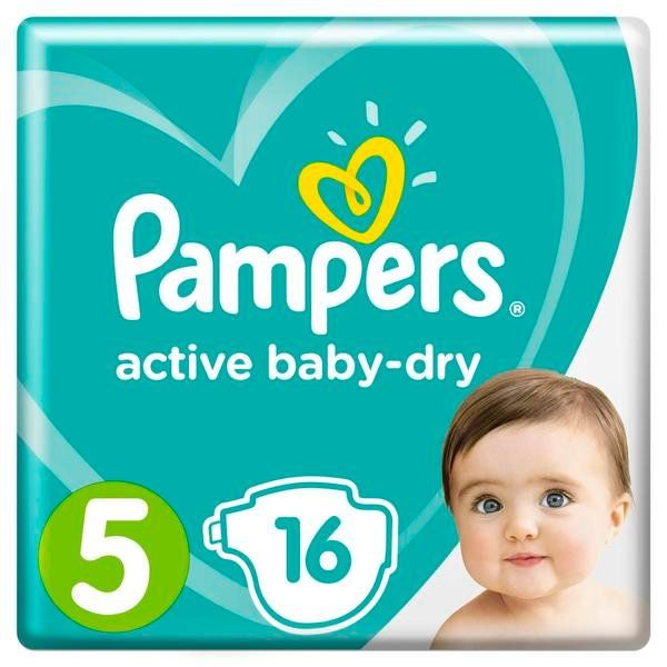 Подгузники Pampers (Памперс) Active Baby-Dry р.5 Junior 11-18 кг 16 шт.