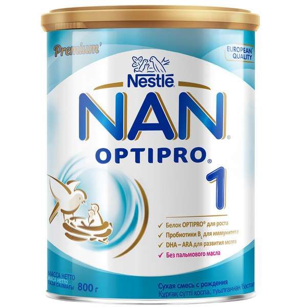 Смесь сухая молочная Nan/Нан 1 Optiprо 800г нан 1 оптипро молочная смесь гипоаллергенная с рожд 800г