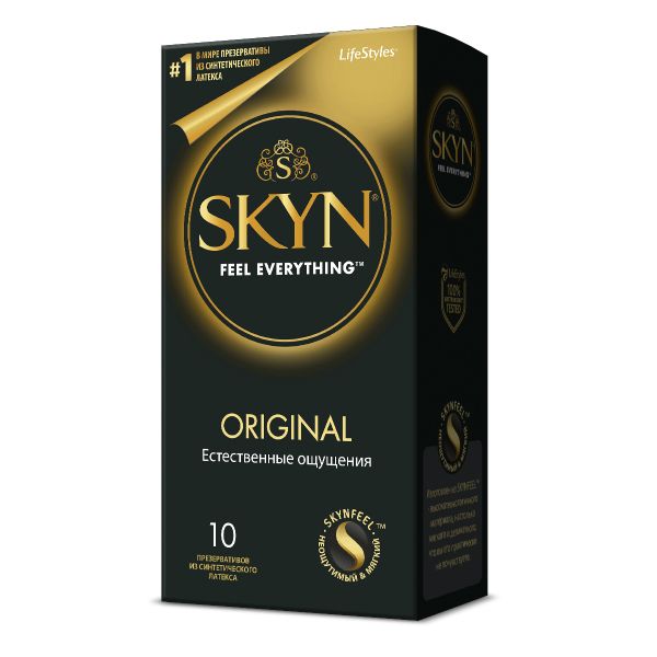 SKYN презервативы мужские из синтетического латекса Original гладкие №10
