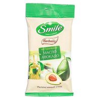 Салфетки Smile (Смайл) влажные Herbalis с маслом авокадо 10 шт., миниатюра фото №2
