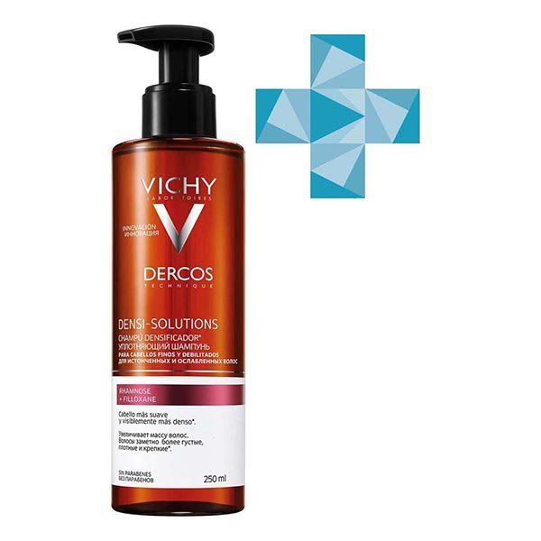 Шампунь уплотняющий Dercos Densi-Solutions Vichy/Виши 250мл vichy dercos densi solutions шампунь уплотняющий для ослабленных волос 250 мл