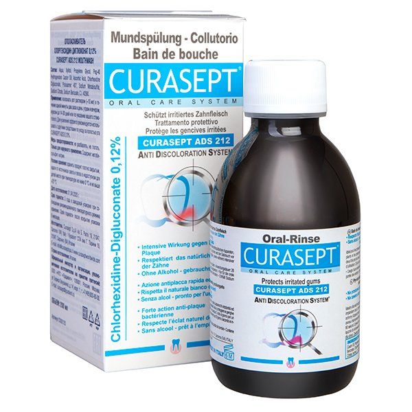 Курасепт ополаскиватель для полости рта хлоргексидин диглюконат 0,12% фл. 200мл (ADS212)