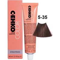 Крем тонирующий для волос 5/35 Золотисто-красно-коричневый Color Vidration C:ehko 60мл