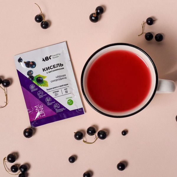 Кисель детский витамины-кальций для детей со вкусом черной смородины Витошка ABC Healthy Food 25г