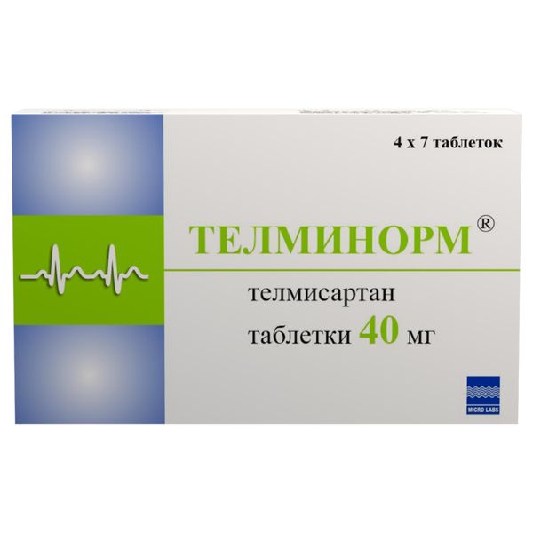 Телминорм таблетки 40мг 28шт