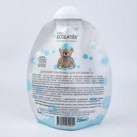 Гель-пенка для купания детский 3+ Ecocert Baby Ecolatier мягкая упаковка 250мл миниатюра фото №4