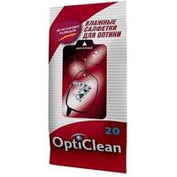 Салфетки влажные для оптики OptiClean/Оптиклин 20шт