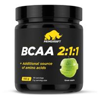 Аминокислоты БЦАА/BCAA 2:1:1 вкус зеленого яблока Primekraft/Праймкрафт 150г