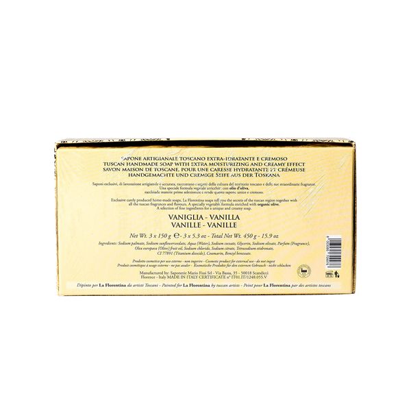 Набор La Florentina/Ла флорентина: Мыло золотое кружево ваниль 150г 3шт фото №2
