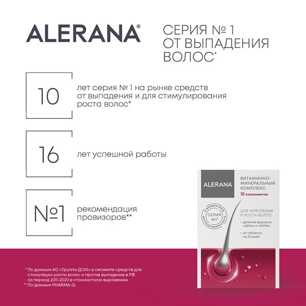 Витаминно-минеральный комплекс Alerana/Алерана таблетки 570мг 60шт фото №6