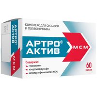 Артро-Актив МСМ таблетки 1200мг 60шт, миниатюра фото №2