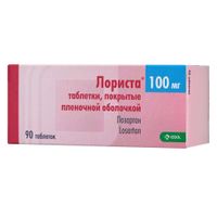Лориста таблетки п/о плен. 100мг 90шт