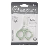 Ножницы для ногтей с колпачком светло-зеленый детские Happy Baby/Хэппи Беби