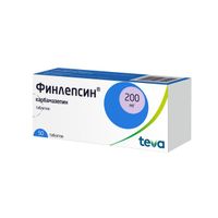 Финлепсин таблетки 200мг 50шт, миниатюра фото №3