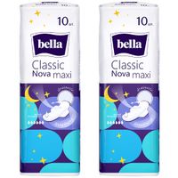 2Х Прокладки гигиенические впитывающие Drainette Classic nova Maxi Bella/Белла 10шт