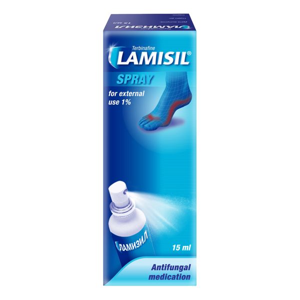 Ламизил Lamisil Спрей для лечения грибка стопы, спрей 1%, 15мл. фото №4