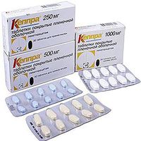 Кеппра таблетки п/о плен. 0,25г 30шт, миниатюра