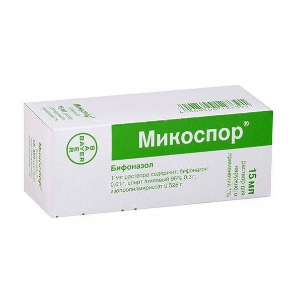 Микоспор р-р для наружного прим. 1% 15мл