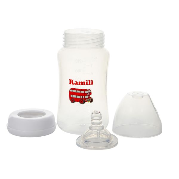 Бутылочка для кормления противоколиковая слабый потом 0+ Baby Ramili/Рамили 240мл