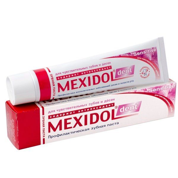 Паста зубная Sensitive Mexidol dent/Мексидол дент 100г з паста мексидол дент актив 100г