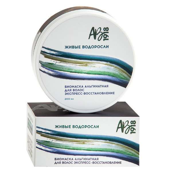 Биомаска для волос альгинатная экспресс-восстановление Живые водоросли AB1918 200мл