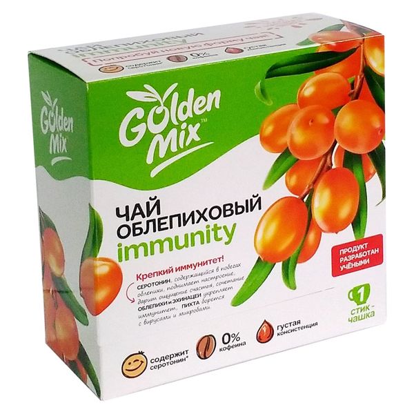 Чай облепиховый Immunity Golden Mix пак. 18г 21шт чай облепиховый detox golden mix пак 18г 21шт