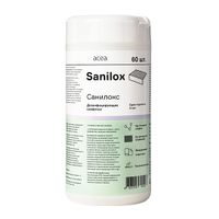 Салфетки дезинфицирующее на этиловом спирте Санилокс 65% банка Acea/Ацея 60шт