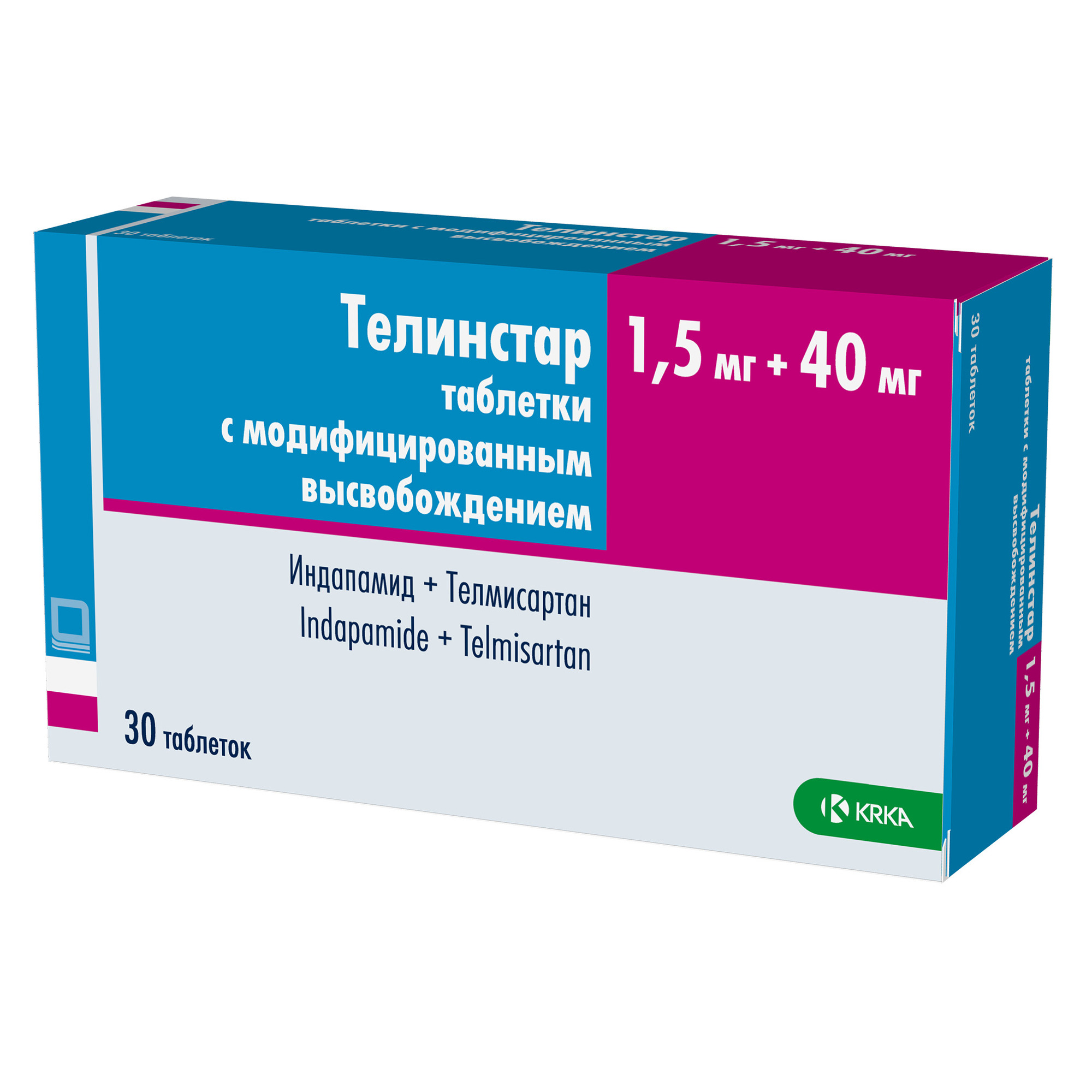 Телинстар таблетки с модифицированным высвобождением 1,5мг+40мг 30шт -  купить в Москве лекарство Телинстар таблетки с модифицированным  высвобождением 1,5мг+40мг 30шт, официальная инструкция по применению