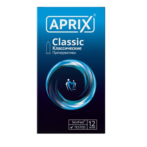 Презервативы классические Classic Aprix/Априкс 12шт априкс презервативы анатомик анатомические 12