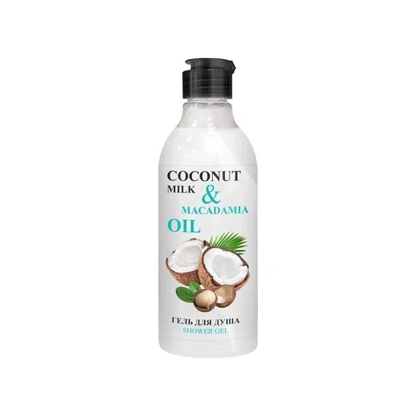 Гель для душа натуральный Coconut milk&Macadamia oil Go Vegan Body Boom 200мл