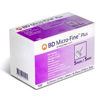 Иглы для шприц-ручки одноразовые 31G BD Micro-Fine Plus/Микро-Файн Плюс 0,25x5мм 100шт (320590)