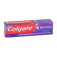 Паста Colgate (Колгейт) зубная Максимальная защита от кариеса+Нейтрализатор сахарных кислот 75 мл, миниатюра фото №3