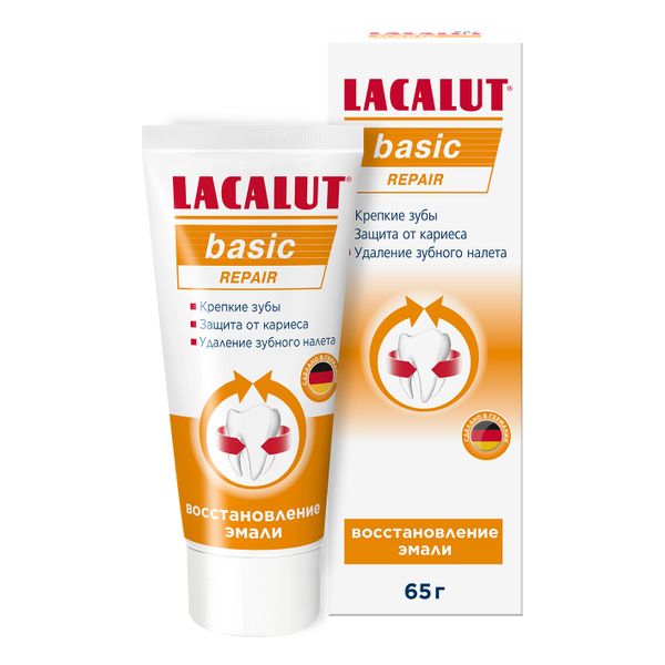 Паста зубная Repair Basic Lacalut/Лакалют 65г паста зубная herbal basic lacalut лакалют 65г