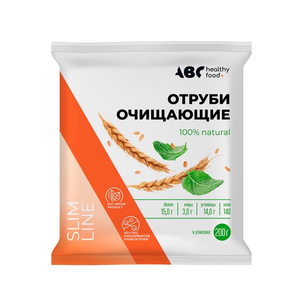Отруби очищающие Сибирские ABC Healthy Food 200г отруби сибирские пшеничные натуральные 200г
