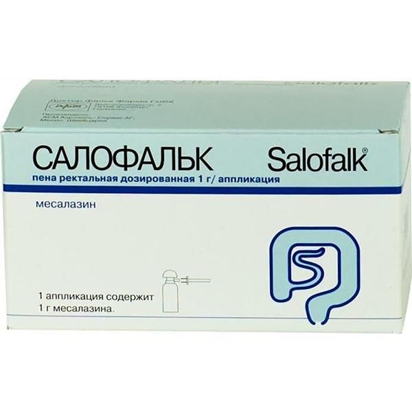 Салофальк пена ректальная дозированная 1г/аппликация 83,1г