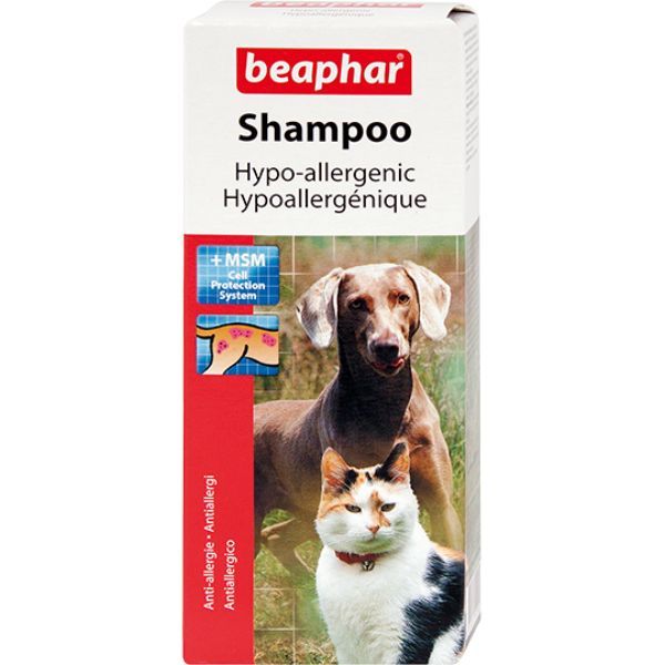 Шампунь для собак и кошек против аллергии Beaphar/Беафар 200мл спрей для собак от погрызов anti knabbel beaphar беафар 100мл