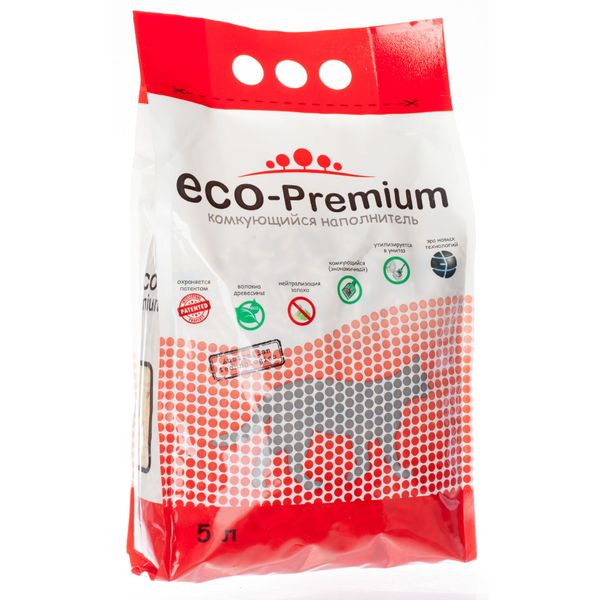Наполнитель древесный без запаха Green ECO-Premium 1,9кг 5л ECO Premium