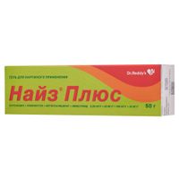 Найз Плюс гель для наружного применения 0,25мг/г+50мг/г+100мг/г+10мг/г 50г, миниатюра фото №4