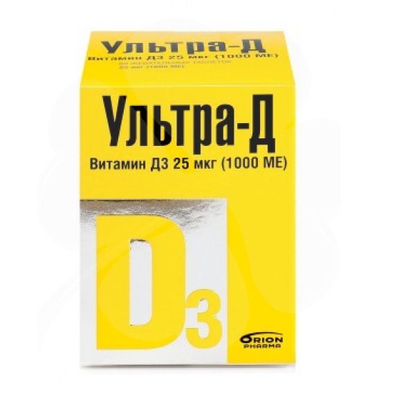 Ультра-Д витамин Д3 25мкг таблетки жевательные 1000МЕ 425мг 360шт фото №2