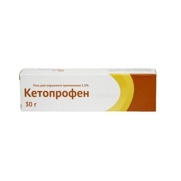 Кетопрофен гель д/нар. прим. 2,5% 30г