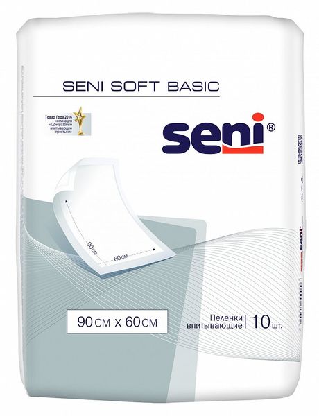 Пеленки Seni (Сени) Soft Normal впитывающие 90x60 см. 10 шт.