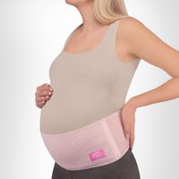 Бандаж для беременных дородовой Интерлин MamaLine MS B-1215,розовый, р.S-M миниатюра