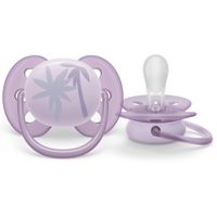 Соска-пустышка силиконовая ортодонтическая с футляром 0-6 мес. Ultra Soft Philips Avent 2шт (SCF091/09) миниатюра фото №3