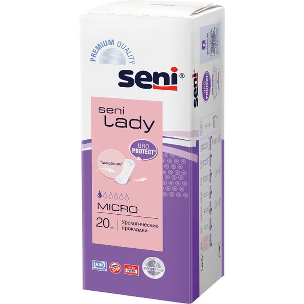 Прокладки урологические Seni (Сени) Lady Micro 20шт прокладки seni micro 20 шт