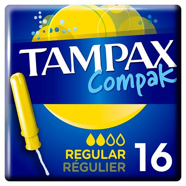 Купить Тампоны с аппликатором TAMPAX (Тампакс) Compak Regular, 16 шт., Procter & Gamble, США