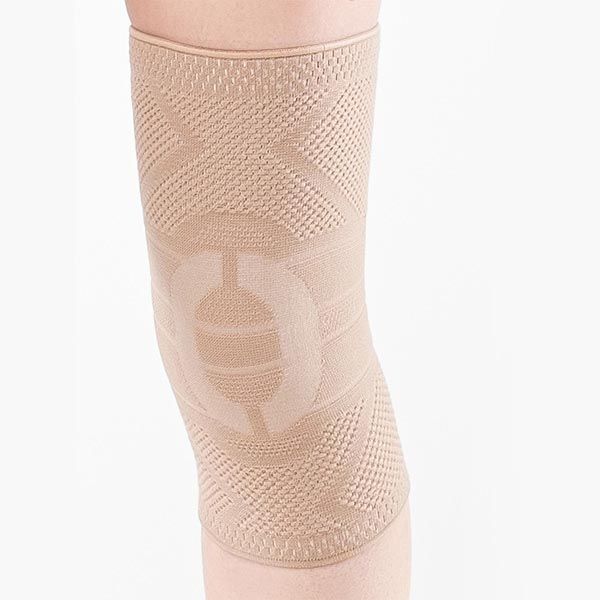 Бандаж на коленный сустав фиксация с силиконом Habic, бежевый,обхват 37-40см р.5 фото №7