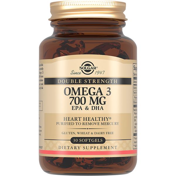 Омега-3 двойная 700мг Solgar/Солгар капсулы 1811мг 30шт