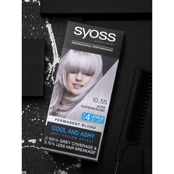 Краска для волос 10-55 Ультра платиновый блонд Syoss/Сьосс 115мл фото №8